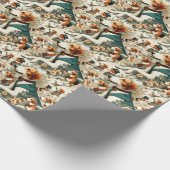  Engels Foxhound naadloze illustratie Cadeaupapier (Hoek)