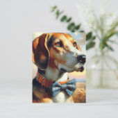  Engels Foxhound schilderij Briefkaart (Staand voorkant)