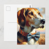 Engels Foxhound schilderij Briefkaart (Voorkant / Achterkant)
