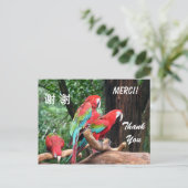 Engels/Frans/Chinees bedankt kaart (Staand voorkant)