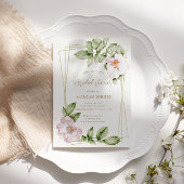 Engels Garden Floral Vrijgezellenfeest Uitnodigen Kaart