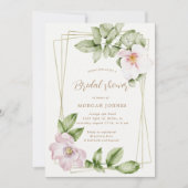 Engels Garden Floral Vrijgezellenfeest Uitnodigen Kaart (Voorkant)