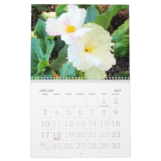 Engels Garden Florals 2014 Agenda Kalender (Jan 2027)