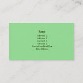 Engels Garden Lawn & Landscaping Visitekaartje (Achterkant)