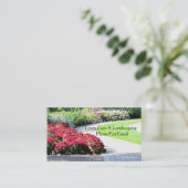 Engels Garden Lawn & Landscaping Visitekaartje (Staand voorkant)