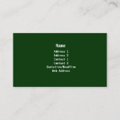 Engels Garden Lawn & Landscaping Visitekaartje (Achterkant)