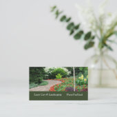 Engels Garden Lawn & Landscaping Visitekaartje (Staand voorkant)