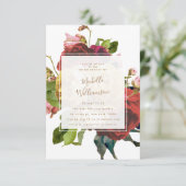 Engels Garden  Roos Vrijgezellenfeest Kaart (Staand voorkant)