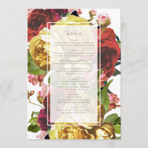 Engels Garden  Rozen Wedding Menu