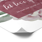 Engels Garden Wedding Sparkler Sendoff Sign Poster (Hoek)