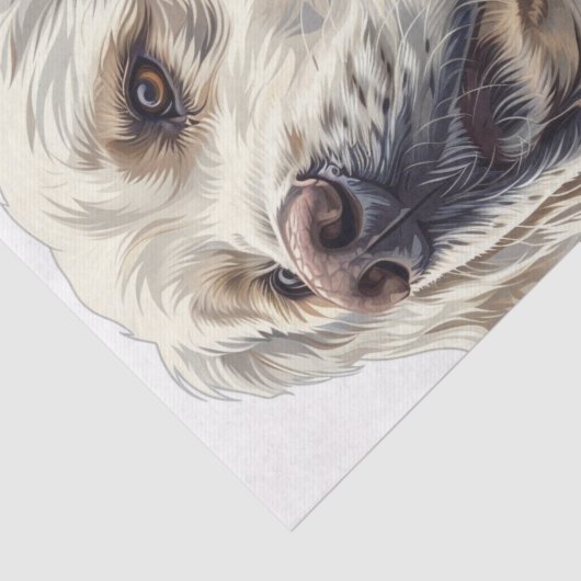 Engels Golden Retriever4 Tissuepapier (Detail)