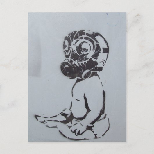 Engels graffiti briefkaart (Voorkant)