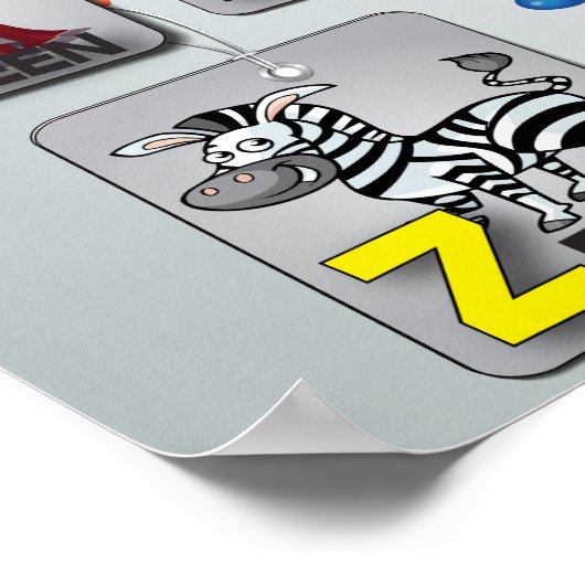 Engels Grammar Alphabet poster (Hoek)