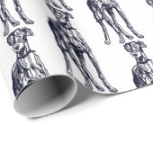 Engels Greyhound Breed Cadeaupapier (Rol Hoek)