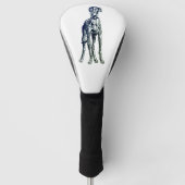 Engels Greyhound Breed Golfheadcover (Voorkant)