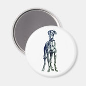 Engels Greyhound Breed Magnet (Voorkant / Achterkant)