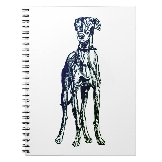 Engels Greyhound Breed Notitieboek (Voorkant)