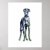 Engels Greyhound Breed Poster (Voorkant)