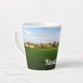 Engels Herfst Landschap - Klein gepersonaliseerd Latte Mok (Linkerhoek)