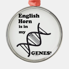 Engels Horn staat in mijn genen Metalen Ornament