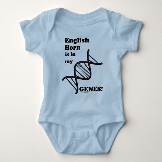Engels Horn staat in mijn genen Romper (Voorkant)