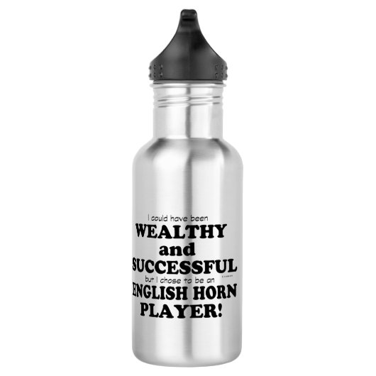 Engels Horn Wealthy & Succesvol Waterfles (Rechts)