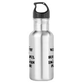 Engels Horn Wealthy & Succesvol Waterfles (Achterkant)