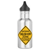 Engels Horn Zone invoeren Waterfles (Links)