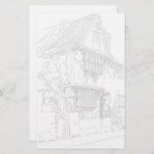 Engels huis briefpapier (Voorkant / Achterkant)