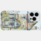 Engels huisje blauwe lucht eigenzinnige stenen hui Case-Mate iPhone case (Achterkant (horizontaal))