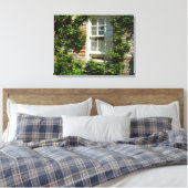 Engels huisje is charmant canvas afdruk (Insitu (Slaapkamer))