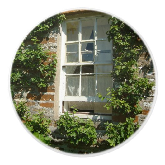 Engels huisje is charmant keramische knop (Voorkant)
