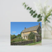 Engels huisje met tuinbriefkaart briefkaart (Staand voorkant)
