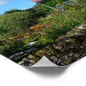 Engels huisje met tuinposter poster (Hoek)