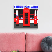 Engels Icons Modern Art verpakt canvas Afdruk (Insitu (Woonkamer))