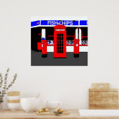 Engels Icons Montage Poster (Keuken)