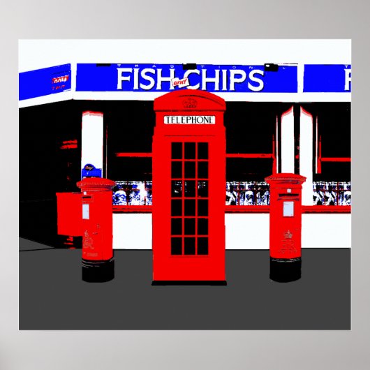 Engels Icons Montage Poster (Voorkant)