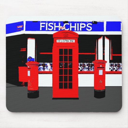 Engels Icons Mousepad Muismat (Voorkant)