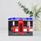 Engels Icons St Georges Day Briefkaart (Staand voorkant)