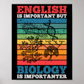 Engels is belangrijk maar biologie is belangrijk poster (Voorkant)