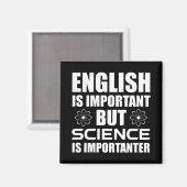 Engels is belangrijk maar wetenschap is belangrijk magneet (Voorkant / Achterkant)
