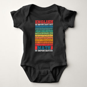 Engels is belangrijk maar Wiskunde is een belangri Romper