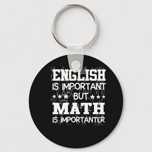 Engels is belangrijke Wiskunde Sleutelhanger (Voorkant)