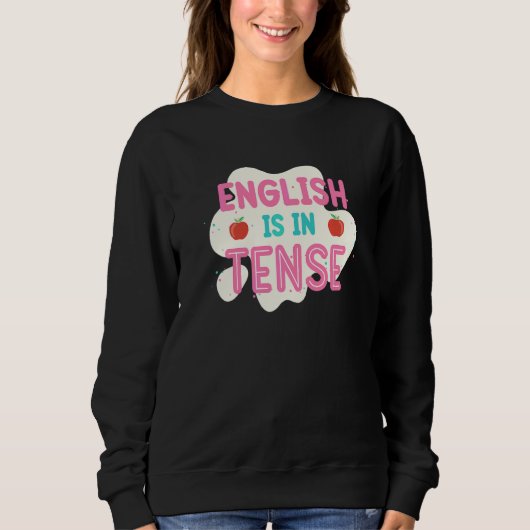 Engels Is In Spannend Engels Leraar Grammatica Trui (Voorkant)