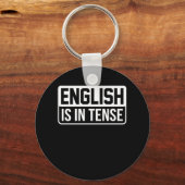 Engels is in Tense Language Teacher Grammar Sleutelhanger (Voorkant)