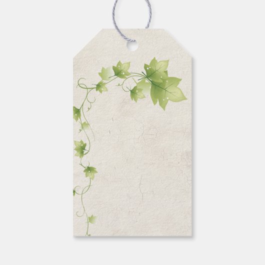 Engels Ivy Bruiloft Favor Labels Cadeaulabel (Achterkant)