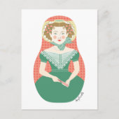 Engels Ivy Matryoshka Briefkaart (Voorkant)