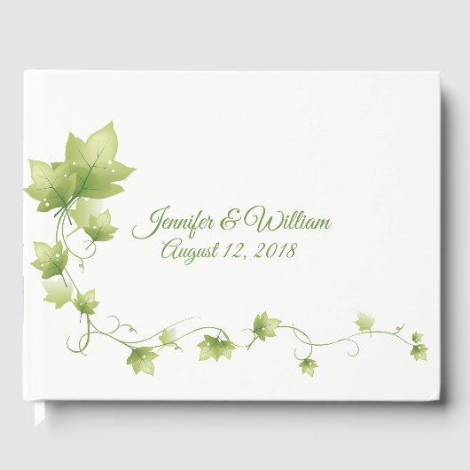 Engels Ivy Wedding Guest Book Gastenboek (Voorkant)
