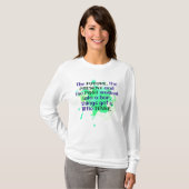 Engels Joke Shirt Green FUNNY Tense (Voorkant volledig)