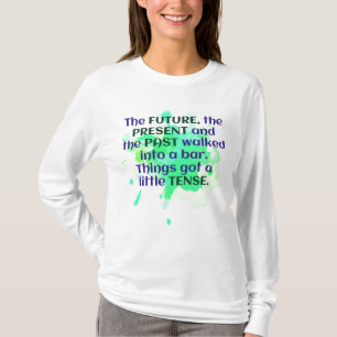 Engels Joke Shirt Green FUNNY Tense